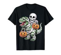 Scheletro Che cavalca la Mummia Dinosauro T Rex Maglietta