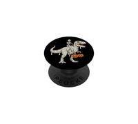 Scheletro che cavalca la mummia dinosauro T Rex zucca divertente per PopSockets PopGrip Adesivo