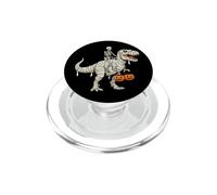 Scheletro che cavalca la mummia dinosauro T Rex zucca divertente per PopSockets PopGrip per MagSafe