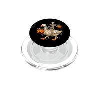 Scheletro che cavalca la mummia oca spettrale Halloween trucco o scherzetto PopSockets PopGrip per MagSafe
