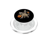 Scheletro che cavalca la mummia procione Halloween Dolcetto PopSockets PopGrip per MagSafe
