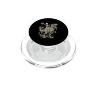 Scheletro che cavalca mummia T Rex dinosauro PopSockets PopGrip per MagSafe