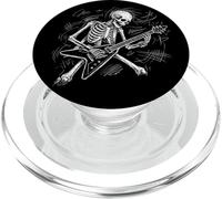 Scheletro Chitarrista Rock Band Heavy Musica Scheletri Grafica PopSockets PopGrip per MagSafe