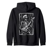 Scheletro Chitarrista Tarocchi - Vintage Rock 'n Roll Lover Felpa con Cappuccio