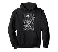 Scheletro Chitarrista Tarocchi - Vintage Rock 'n Roll Lover Felpa con Cappuccio