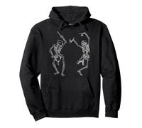 Scheletro Danza della Morte, Danse Macabre Halloween Felpa con Cappuccio