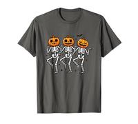 Scheletro Danzante Creepy e spettrale Halloween Design Night Maglietta