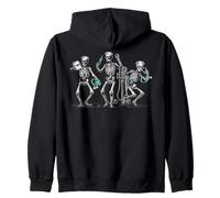 Scheletro danzante infermiere Halloween divertente ER RN Felpa con Cappuccio