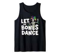 Scheletro Danzante Mardi Gras Let The Bones Dance Funny Parade Canotta
