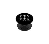 Scheletro danzante Pazzo Posa Skelet Danza Halloween Ragazzi PopSockets PopGrip Adesivo