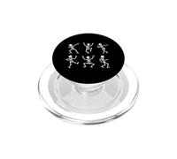 Scheletro danzante Pazzo Posa Skelet Danza Halloween Ragazzi PopSockets PopGrip per MagSafe
