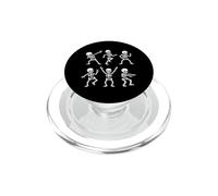 Scheletro danzante Pazzo Posa Skelet Danza Halloween Ragazzi PopSockets PopGrip per MagSafe