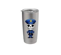Scheletro del poliziotto Bicchiere termico in acciaio inox doppia parete