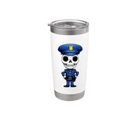 Scheletro del poliziotto Bicchiere termico in acciaio inox doppia parete