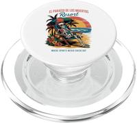 Scheletro della spiaggia di Día de los Muertos - Afterlife Resort Humor PopSockets PopGrip per MagSafe