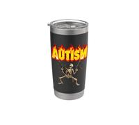 Scheletro di autismo divertente Bicchiere termico in acciaio inox doppia parete
