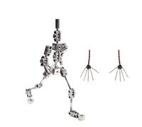 Scheletro di Bambola in Metallo Semplice, Scheletro in Metallo da 12Cm A 20Cm per La Realizzazione di Bambole Animate, Adatto per La Progettazione di Animazione Stop Motion,12CM
