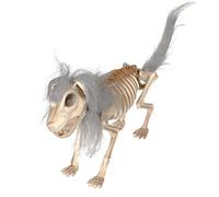 Scheletro di cane - Modello di animale realistico con arti mobili, resistente alle intemperie, intricato teschio | Puntello stagionale di Halloween, inimitabile ornamento per prato da giardino per