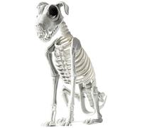 Scheletro di cani di Halloween, scultura di scheletri di cucciolo, statua di cane scheletro di Hallowee-n realistica, cucciolo scheletr-o Scheletr-o spaventoso di Halloween, animali di Halween