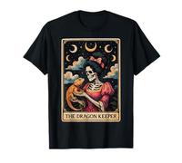Scheletro di Carte dei tarocchi della Lucertola del Drago Custode del Drago Maglietta