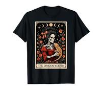 Scheletro di Carte dei tarocchi della Lucertola del Drago Custode del Drago Maglietta