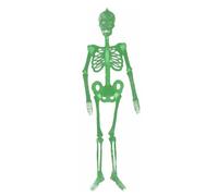 Scheletro di Halloween,152 cm Ossa Realistiche Luminose Fluorescenti al Buio - Decorazioni Appendibili Di Scheletro Completo | per Feste Bar Cortile Giardino Muro Casa dei Fantasmi All'aperto Cimitero