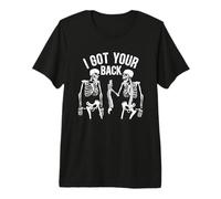 Scheletro di Halloween Divertente, I Got Your Back Maglietta Premium