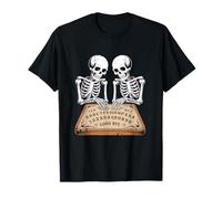 Scheletro di Halloween E Tavola Ouija Maglietta
