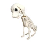 Scheletro di Halloween Miniatura Educativa Spaventosa E Terrificante | Scheletro Cucciolo Seduto Tutto Il Corpo Per Una Casa Infestata, Cimitero, Mensola, Comodino, Caffè, per Adulti e