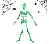 Scheletro di Halloween,Ossa del Teschio che Brillano al Buio da 150 cm | Decorazione per Porta Scheletro Halloween - per Party Cortile Giardino Parete Casa Stregata Esterno Cimitero Albero