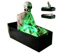 Scheletro di Halloween per esterni, statuetta spaventosa attivata dalla voce