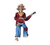 Scheletro Di Halloween - Scheletro Di Halloween | Scheletri Musicali Di Halloweens | Scheletri Animati Divertenti Che Suonano Banjo In Duello | Decorazione Articolata Con Occhi Luminosi, Musica