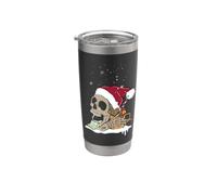 Scheletro di Natale cioccolata calda Natale uomini donne bambini giovani Bicchiere termico in acciaio inox doppia parete