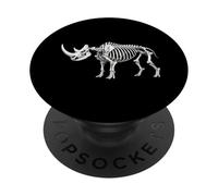 Scheletro di rinoceronte lanoso Anatomia fossile dell'era glaci PopSockets PopGrip Adesivo