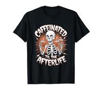 Scheletro di spezie di zucca Til the Afterlife con caffeina Maglietta