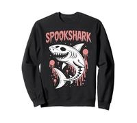 Scheletro di squalo spettrale Halloween Felpa