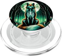 Scheletro di volpe, per Halloween, Natale, compleanno PopSockets PopGrip per MagSafe