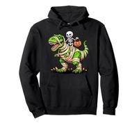 Scheletro Dino T-Rex Ragazzi Ragazze Bambino Bambini Divertente Halloween Felpa con Cappuccio