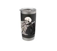 Scheletro divertente cane da pastore belga Boop Halloween amante dei cani mamma Bicchiere termico in acciaio inox doppia parete