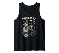 Scheletro Divertente Halloween Autunno Creep it Cozy Canotta
