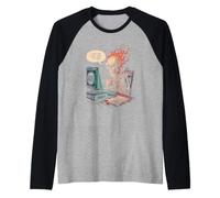 Scheletro Divertente ironico Citazione I Hope This Email Finds You Well Maglia con Maniche Raglan