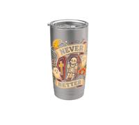 Scheletro divertente mai meglio Halloween bara fantasma ragazzi ragazza Bicchiere termico in acciaio inox doppia parete