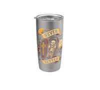Scheletro divertente mai meglio Halloween bara fantasma ragazzi ragazza Bicchiere termico in acciaio inox doppia parete