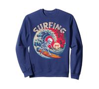 Scheletro Divertente Surfing o Die Surfer Dia De Los Muertos Surf Felpa