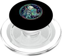Scheletro dolce abbraccia dinosauro spaziale PopSockets PopGrip per MagSafe