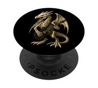 Scheletro Dragon Chitarra Elettrica Halloween Mus PopSockets PopGrip Adesivo