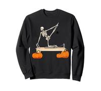 Scheletro Fare Reformer Pilates Macchina Zucca Halloween Felpa