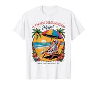Scheletro Festivo Messicano - El Paraiso de Los Muertos - Divertente Maglietta