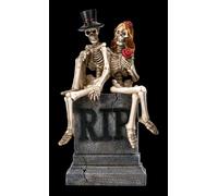 Scheletro Figure - Coppia di Sposi True Love Never Dies - Gotico Teschio