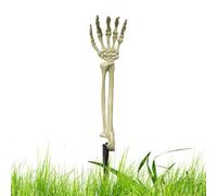 Scheletro finto spettrale per Halloween, scheletro pirata realistico, fantasma animato, decorazioni da giardino con braccia - Per cimitero un infestato